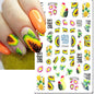 3d Nail Art Decals Spring Booming Violets Lavenders Purple Blue Pink Flowers Butterflys Stickers Decoration For Nail Tips Beauty