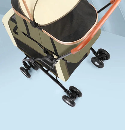 2026 New Multi Layer Pet Cart for Cats Dogs, Large Space Detachable Pet Carriers and Travel Gear