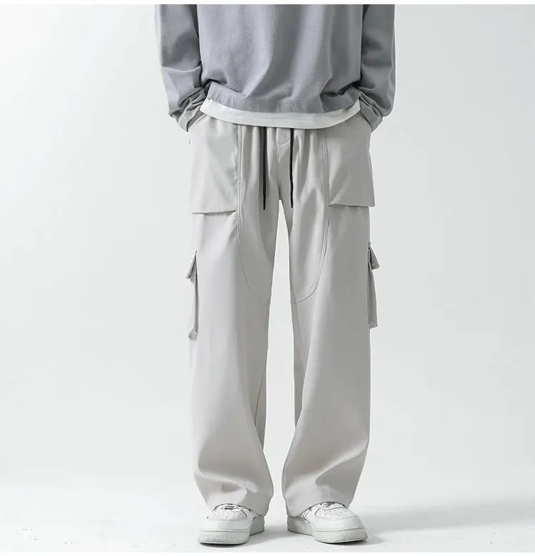 Streetwear Black Mens Harem Joggers Pants Men Cargo Pants 2024 Hip Hop Casual Pockets Sweatpants Male Oversized Fashion Trousers