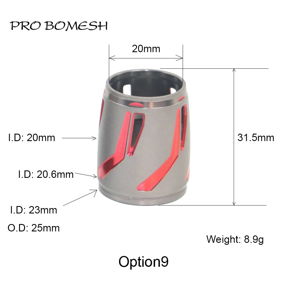 Pro Bomesh Aluminum Locking Nutt Fishing Reel Seat Decorative Trim Part DIY Fishing Rod Component Accessory