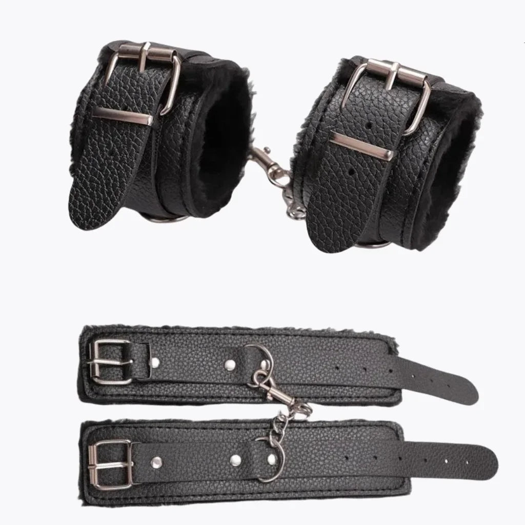 SM Handcuffs Sex Ankle Cuff BDSM Bondage Restraints Soft Plush Handcuff Adult Game 18+ Erotic Couple Sextoy Sex Supplies Shop
