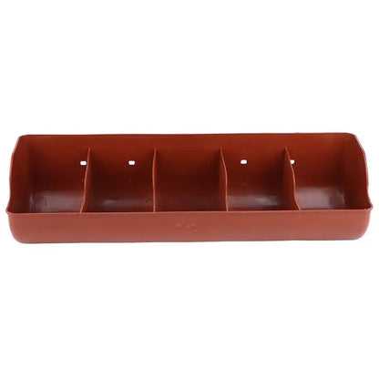 5 Slots Piglet Fodder Slot Farm Animal Supplies Livestock Fodder Dish Feeding Bowl For Cattle Pigeon Dog Goat Piglet Feeder