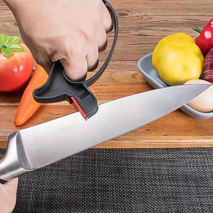 Lightweight Ergonomic Multi-Function Knife and Scissors Sharpener,V-Grind Sharpening System, Right-Handed, with Manual