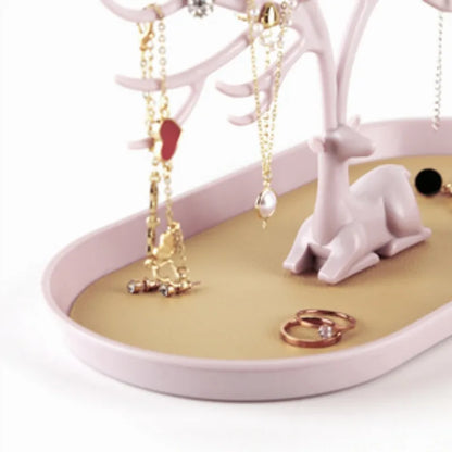 Antler Jewelry Storage Rack Smooth Deer Horn Jewels Display Shelf Rings Earrings Small Accessories High Quality Showing Stand