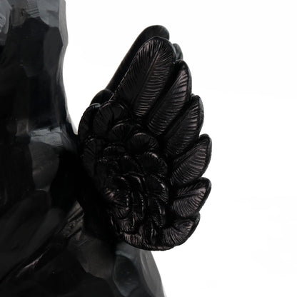 Hot-selling Standing Cat and Dog Urn Amazon Explosion Black Angel Pet Commemorative Urn Sealed Pet Ashes Urn Storage Box