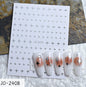 3d Nail Art Stickers Red Black White Love Hearts Stars Clouds French Full Tips Adhesive Nail Decals Slider For Manicure