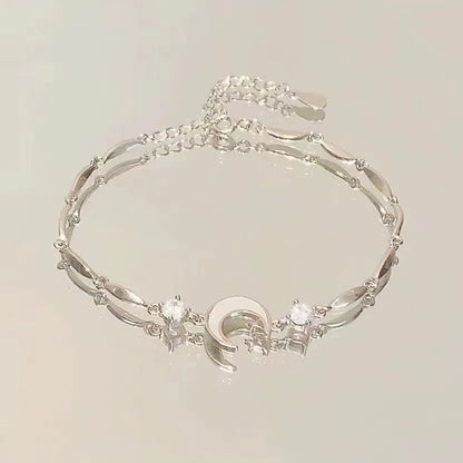 Zinc Alloy Bracelet Sparkling Zircon Flower Bracelet Handmade Bracelet Alloy For Daily Wear Fashion Accessory Party
