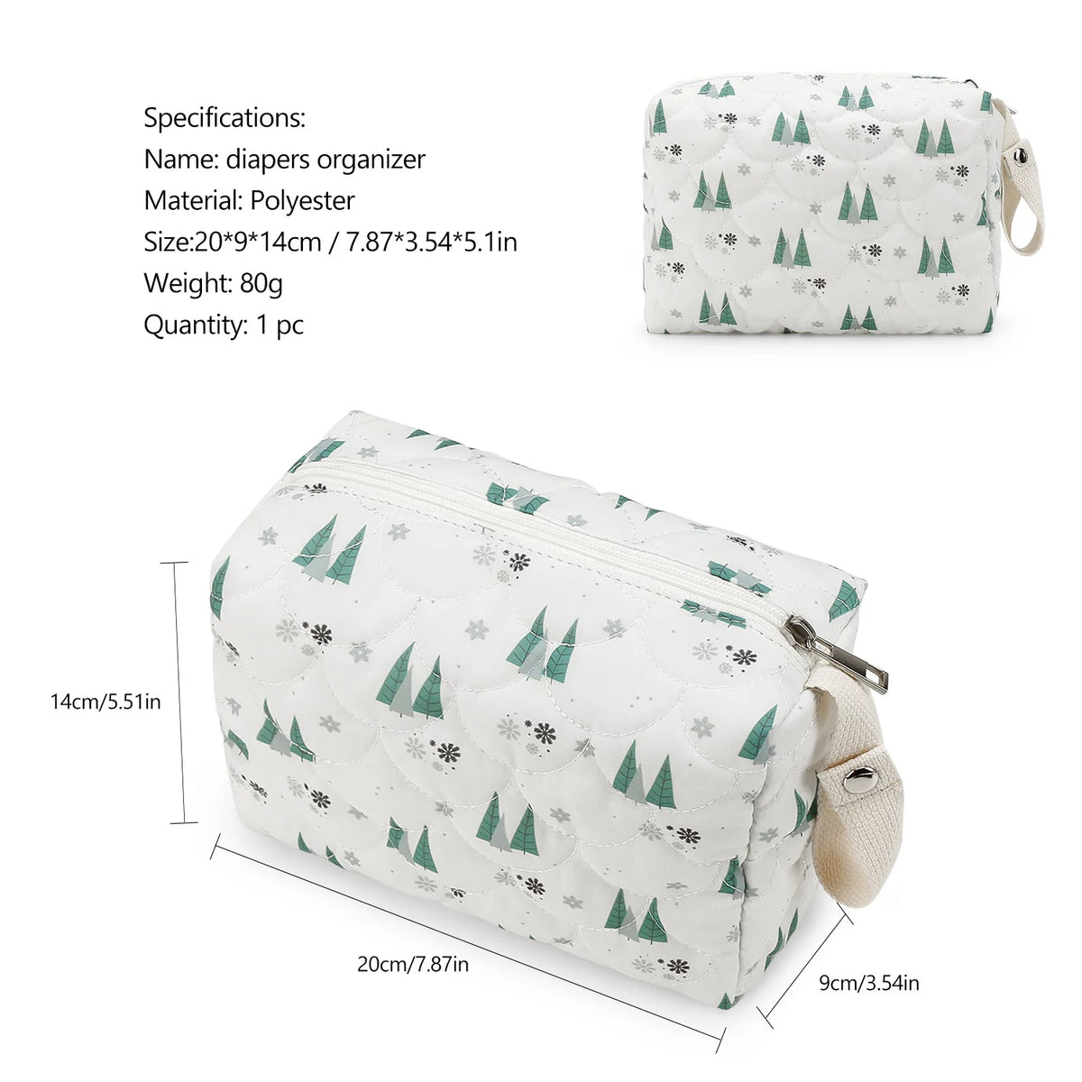 Baby Diaper Bag Waterproof Nappy Bag Reusable Wet/Dry Storage Handbag For Stroller Travel Mommy Pouch Rainbow Printed