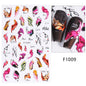 Black and White Love Flowers Line Art 3D Stickers Nail Decals Nail Art Accessories Butterfly Rose Nail Stickers Nail Sliders