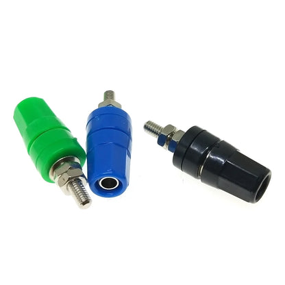 5/10Pcs M4*36 Pure Copper Terminal 4mm Banana Jack Socket 20A Binding Post Banana Plug Connector M4X36