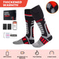 Electric Heating Socks for Skiing Snowboarding Hiking Rechargeable Batteries Thermal Warmer Remote Control Winter Outdoor Sports