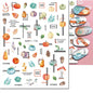 3d Nail Art Decals Elegant White RoyalBlue Roses Flowers Adhesive Sliders Nail Stickers Decoration For Nail Manicure