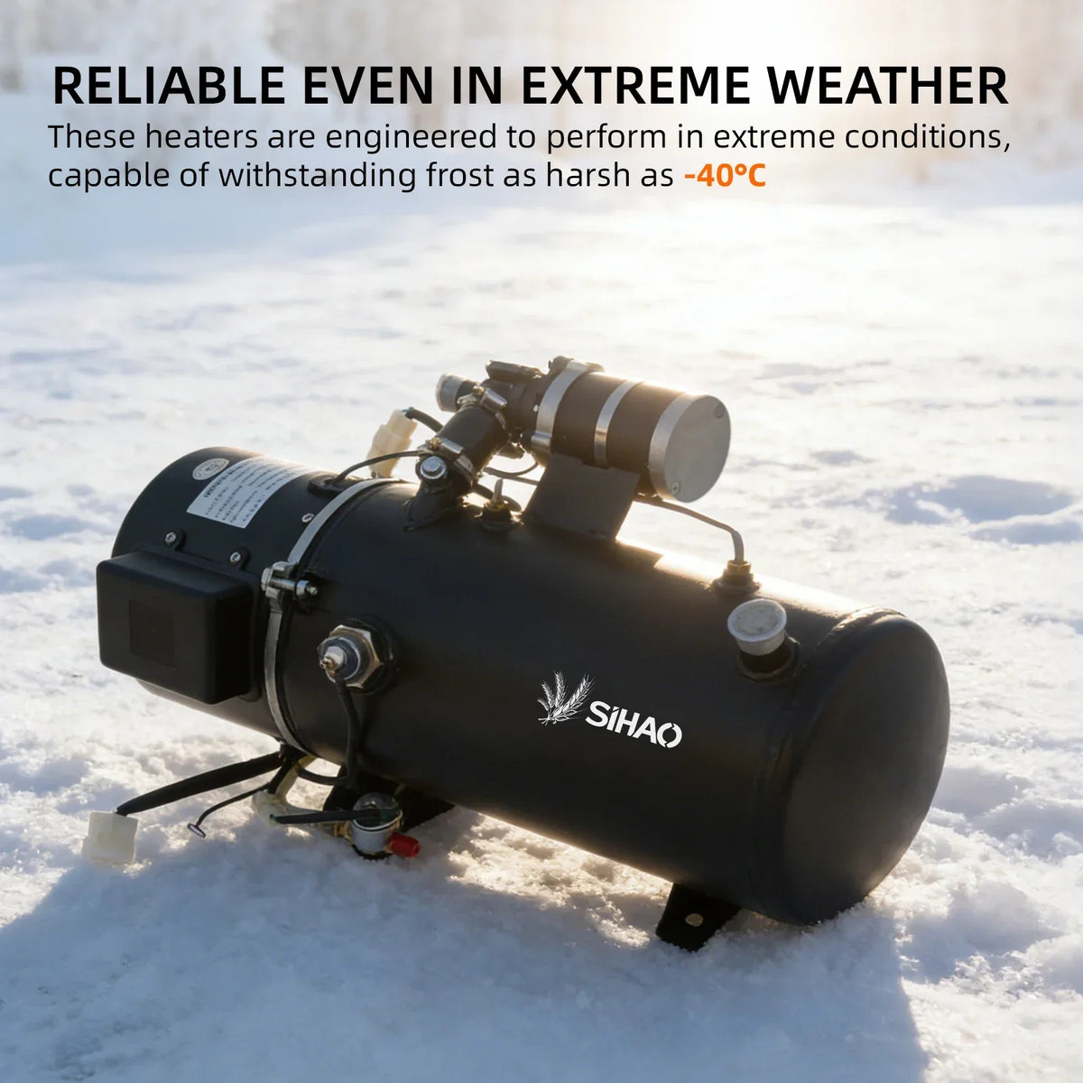 SIHAO 5KW/16.3KW Liquid Fuel Parking Heater Vehicle Auxiliary Heater for Engine Startup Cabin Heating and Windshield Anti-Frost Applications
