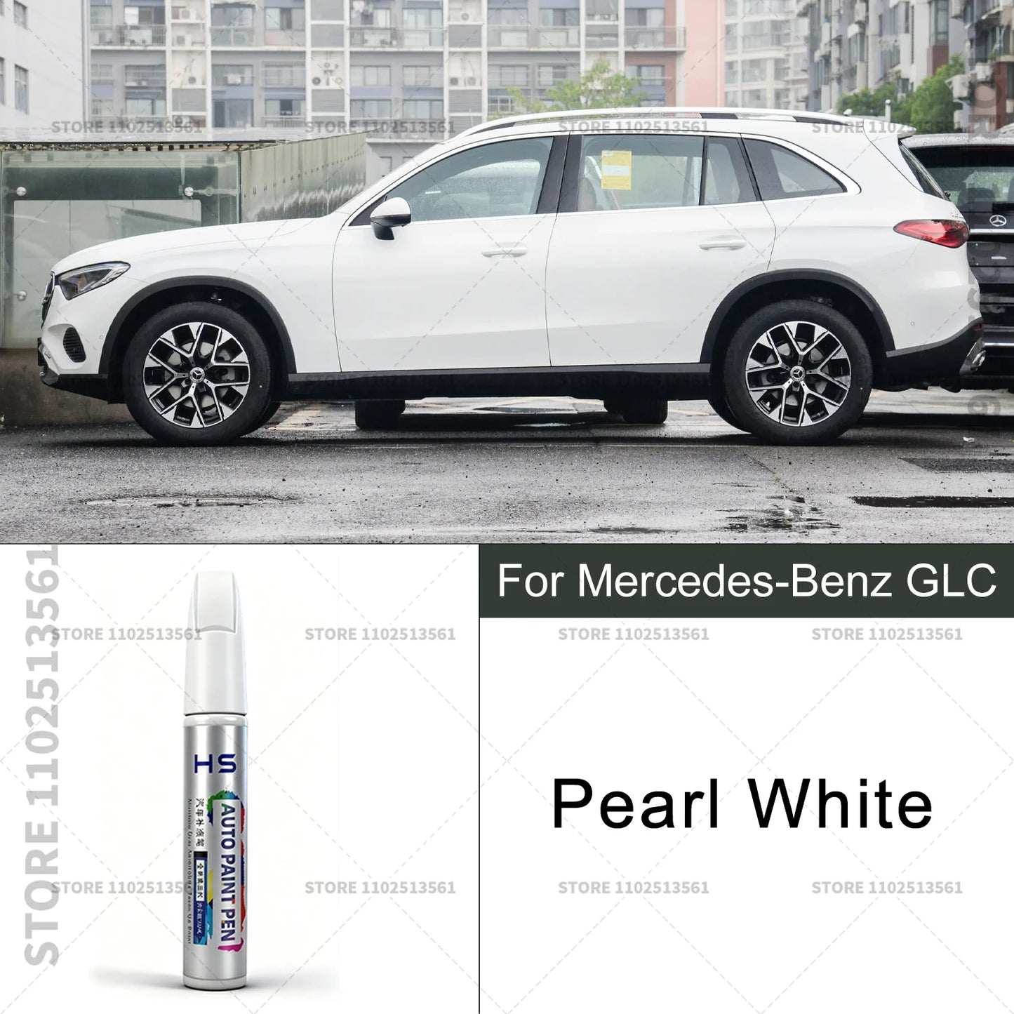 For Mercedes-Benz GLC Car Paint Repair Pen Touch Up Scratch Remover DIY Auto Accessories Gray 7992 White 149 Blue 896 Red 3996