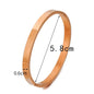 Hot Fashion Stainless Steel Jewelry Oval Bangle for Woman Child Charm Bracelet Party Love Wedding Brand Gift Wholesale