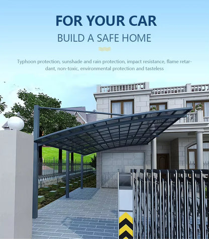 Home Villa Gazebos Garden Outdoor Canopy Tent Modern Custom Parking Shed Sunshade Awning Patio Pergola Aluminum Alloy Carport