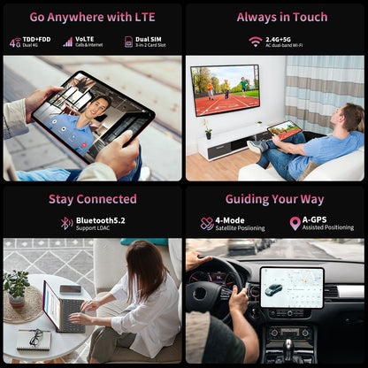 Teclast T65 Plus Tablet 13.4" 120Hz IPS Android 15 20GB RAM(8GB+12GB) 256GB ROM Helio G99 10000mAh 18W Fast Charging GPS T65Plus