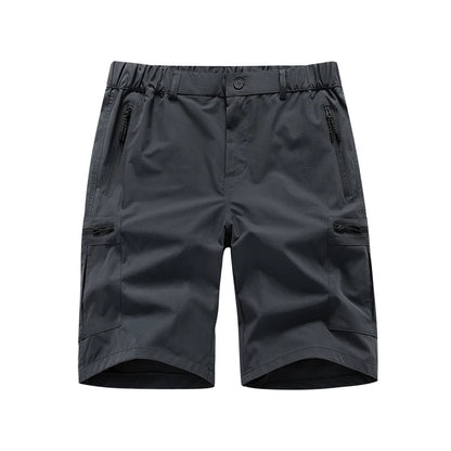 Men's Cargo Shorts; Summer Waterproof Breathable Comfortable; Multi-Pocket; Outdoor Casual Sports Beach Pants; Elastic Waistband