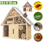 Hanging Bee House Wooden Insect House, Natural Habitat for Beneficial Bees, Bugs, Butterflys, Ladybirds Insect Hotels Garden Yard Home