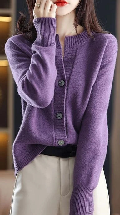 Cardigans Woman Knitted Winter 2025 Trend Fashion Tops Cardigan For Women Sweater Vintage High Quality Sweaters Korean Style