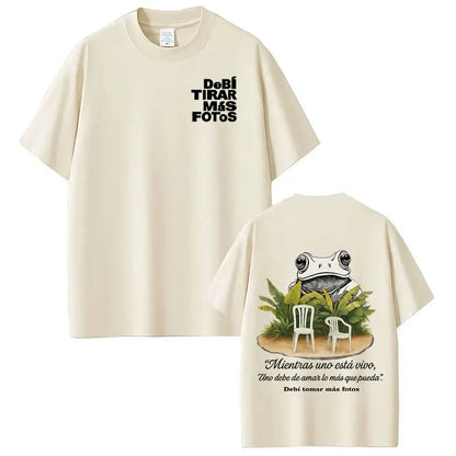 Rapper Bad Bunny T-shirt Debi Tirar Mas Fotos DTMF World Tour T Shirts Men's Women Fashion Vintage Hip Hop T-shirts Streetwear