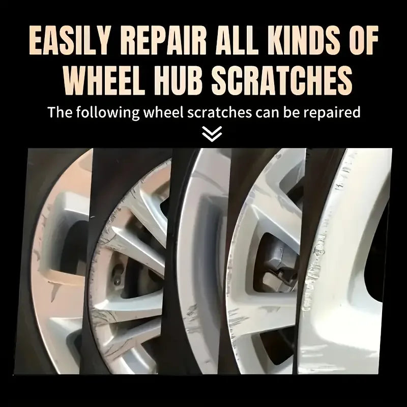 Automobile Hub Scratch Repair Paste, Aluminum Alloy Wheel Rim Chrome Restoration Agent, Tire and Hub Scratch Restoration Paint