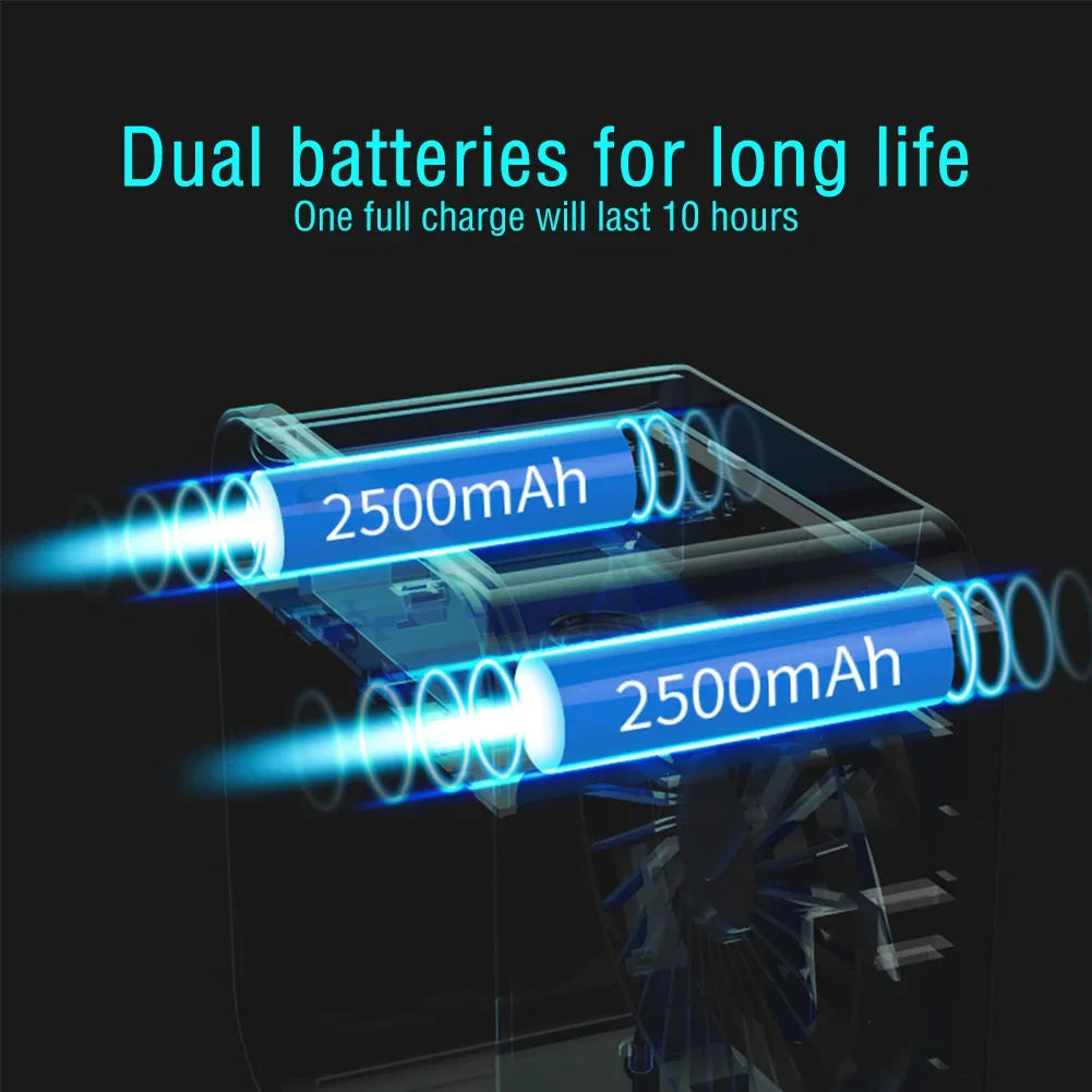 New Portable USB Chargeable Mini 3 Gear Air Conditioner Cooler Fan Air Conditioner Air Cooling Fan Office Desktop Fan