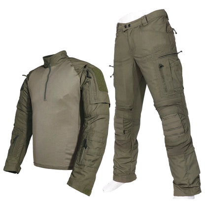 2026 Spring Autumn Men'sTactics Sets Wear Resistant Uniform Shirts Outdoor Sports 2-piece Suits Breathable Frog suit Cargo pants