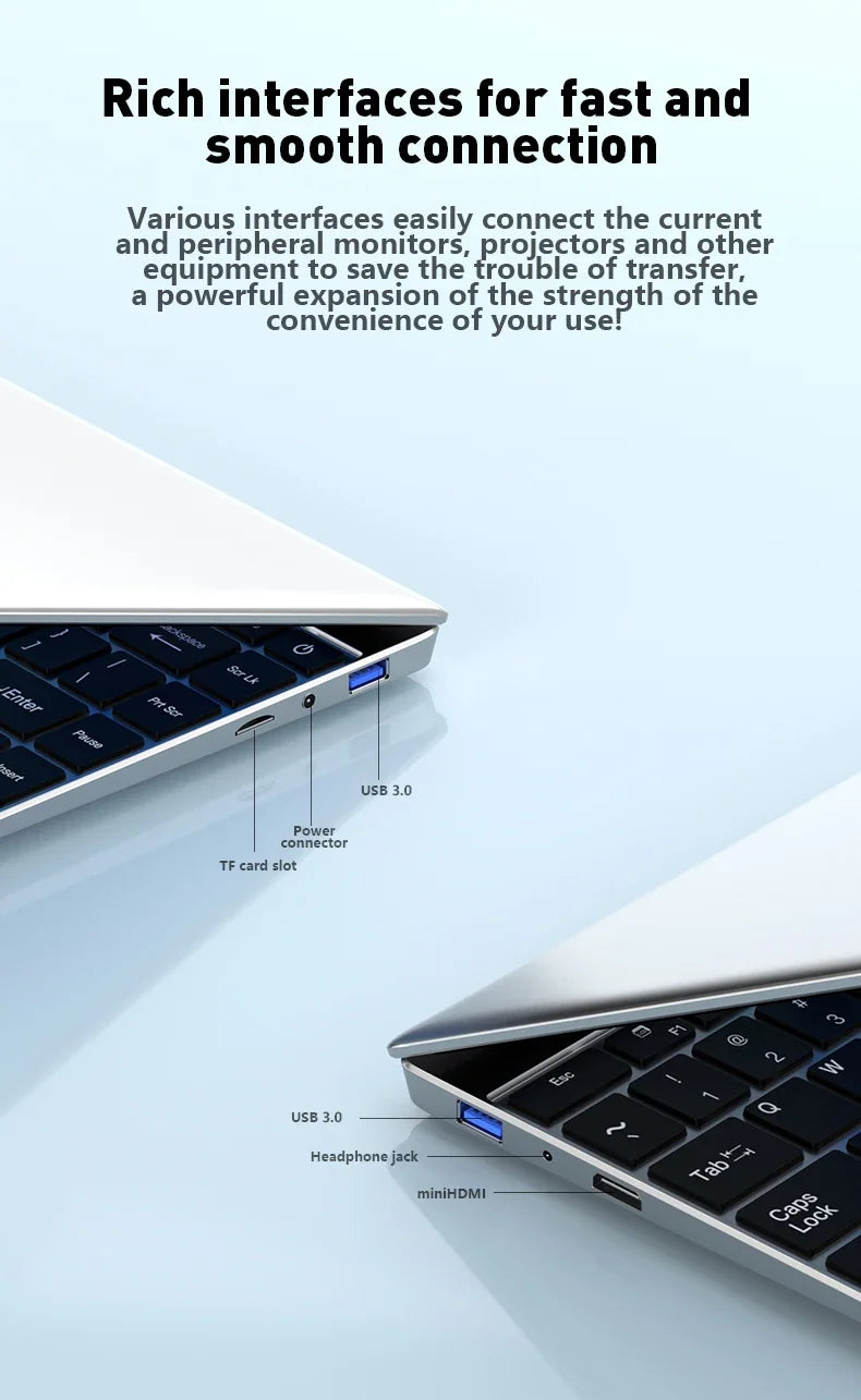 2026 New Laptop 14.1 Inch Windows 11 Intel Core I9 9900 16GB RAM 1TB 2TB SSD Fingerprint Unlock Study Office Pc Gaming Laptops