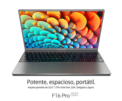 Teclast F16Pro Laptop 15.6 Inches, Backlit Keyboard, for Intel N95, 16Gb Ram 512Gb Rom, 1920X1200 Fhd Ips, Compatible with Mini-Hdmi