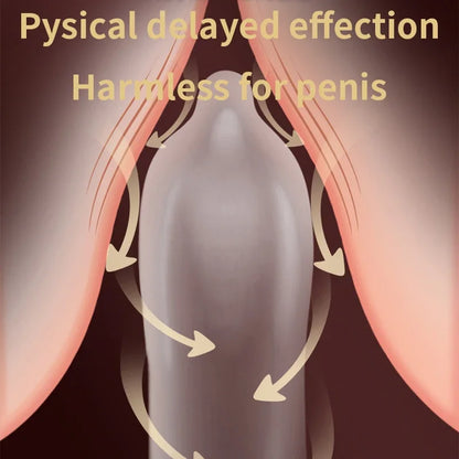 Delayed Ejaculation Condoms 7 Times Reduce Sensitivity  For Men Ultra Thick 0.07mm Thicker Condom Penis Cock Sleeves Sex Toys