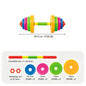 Kids Adjustable Weight Lifting Dumbbell Barbell Set Fitness Exercise Toy Indoor Outdoor Training Activity Play Equipment