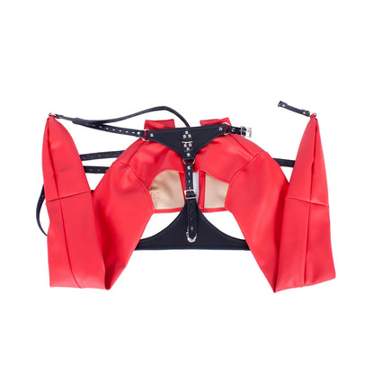 Female Leather Revealing Restraint Clothing Punk Style Couple Sex Bdsm