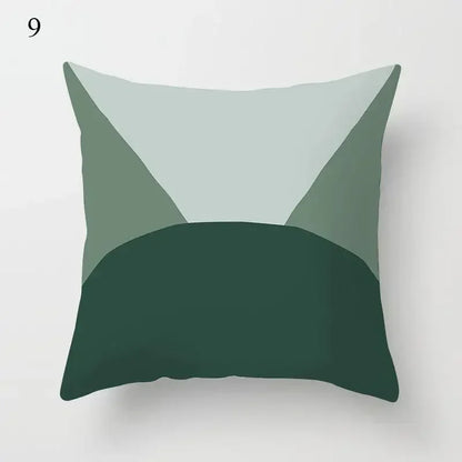 Mint Green Pillowcase Geometric Print Cushion Cover Sofa  Decorative throw pillow cushion covers40x40cm 50x50 45x45