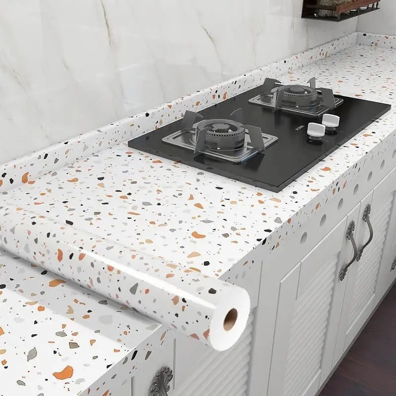 80CM Kitchen Oil-proof Sticker High Temperature Resistance Waterproof Self-adhesive Wall Stickers Wall Decor Kitchen Wallpaper