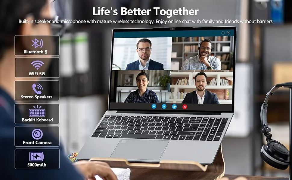Portable Notebook Windows 11 Pro 15.6 Inch Laptop Computer HD Screen Intel Core I9-9900 16GB RAM 1TB 2TB SSD Laptops PC