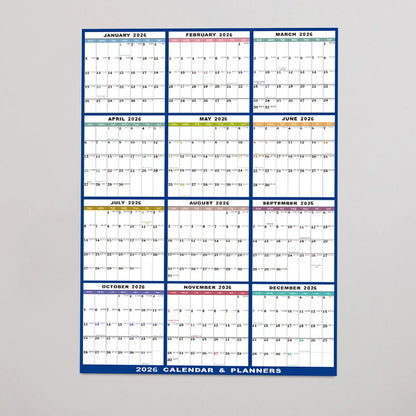 Large Dry Erase Calendar for Wall 2026 Wall Calendar 12 Month 24 X 36 Inch Yearly Schedule Organizer for Indoor Home Fridge