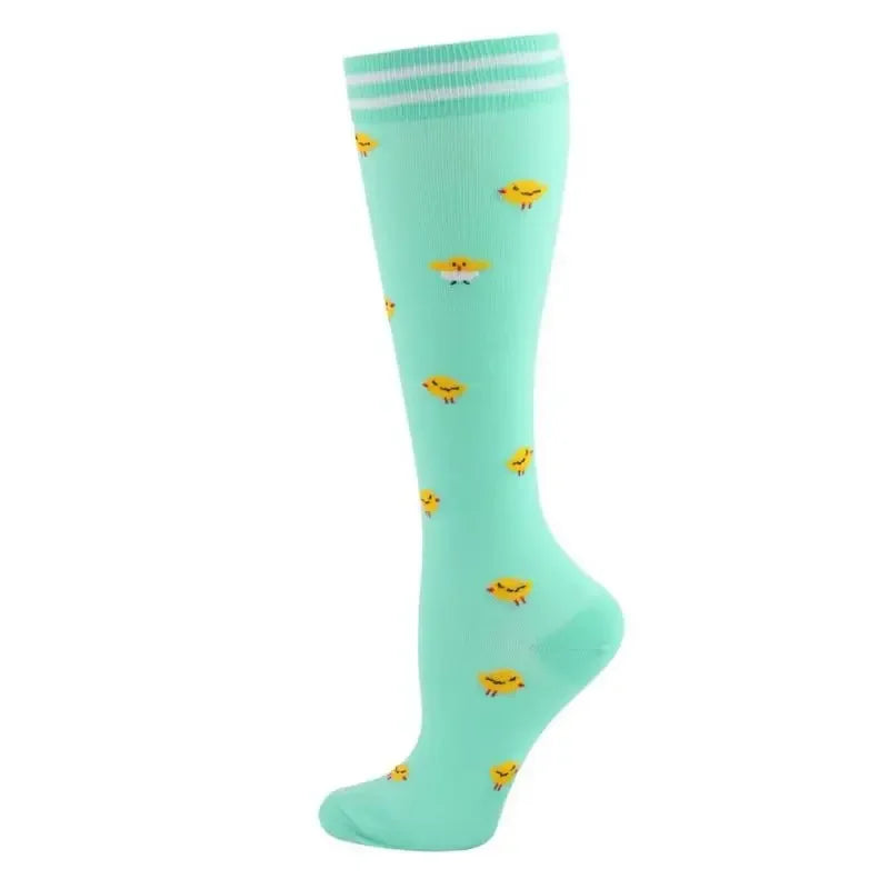 New Men Women Compression Socks for Leggings Running Marathon Pressure Soccer Adult Socks Network Red Pressure Nurse Men Socks