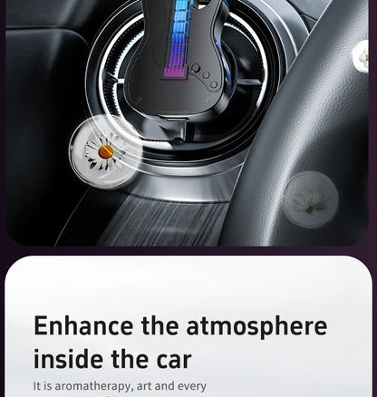 1PC Car Air Conditioner Vent Guitar Aromatherapy Atmosphere Light Perfume Fragrance Decorative Music Pickup Lamp Car Accessories