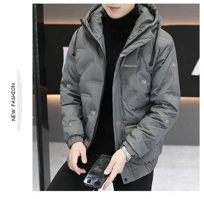 2026 High quality Winter Down Jacket Coats Mens Warm White Duck Down Hooded Men Windproof Parkas Overcoat
