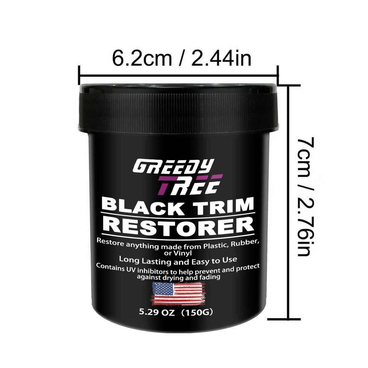 Automotive Plastic Repair Agent-Interior and Exterior Plastic Polishing Wax, Scratch Repair Anti-Aging Cream, Suitable for Tires