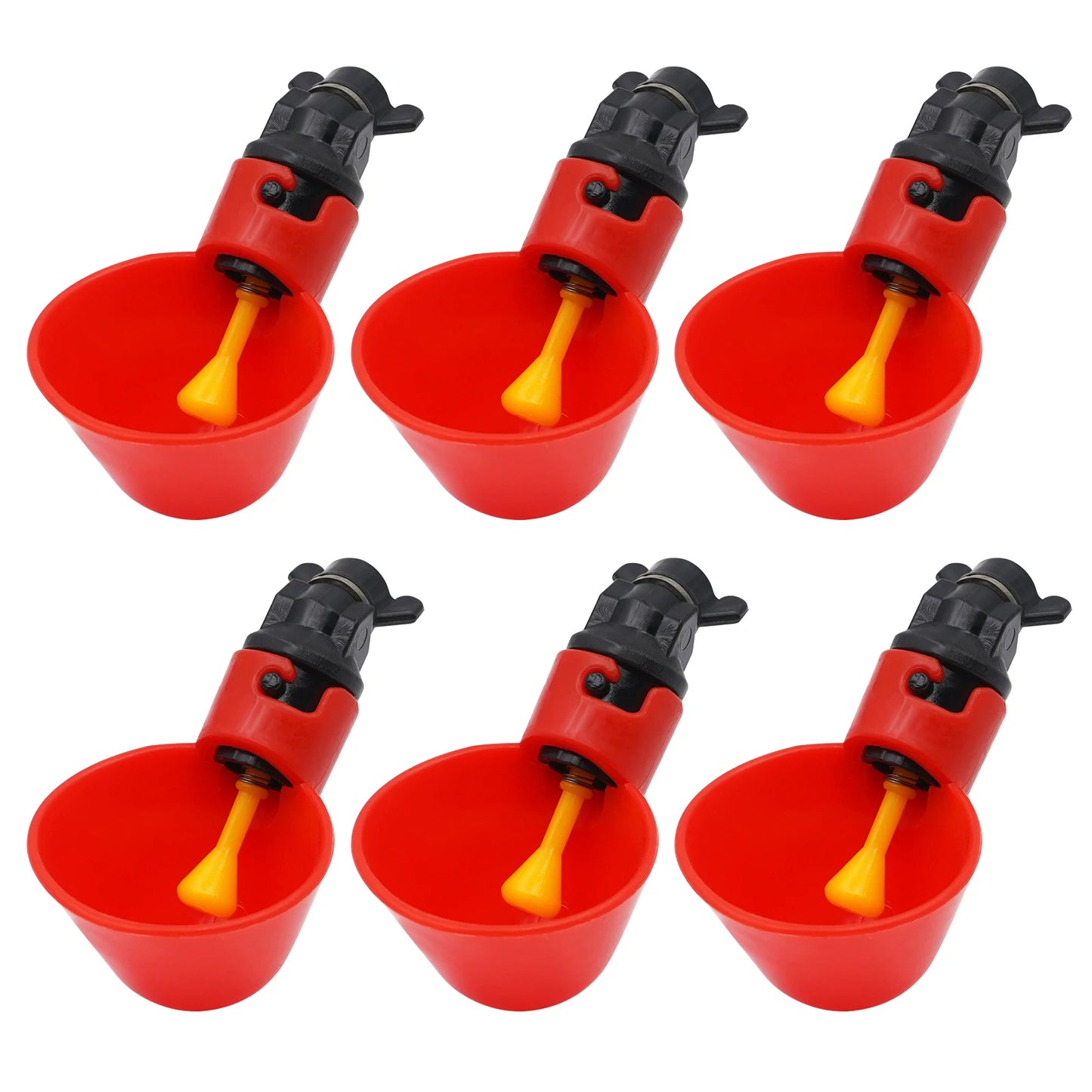 Automatic Chicken Water Feed Drinking Bowl Kit Farm Coop Poultry Waterer Drinking Water Feeder for Chicks Duck Goose Turkey