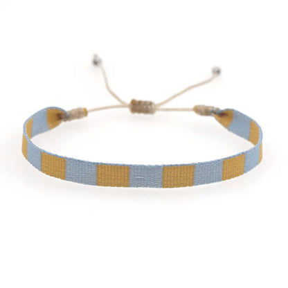 KKBEAD Wholesale Handwoven Bracelet Colombia Cloth Braided Wristband Bracelets for Women Men Gift Hippie Boho Friendship Jewelry
