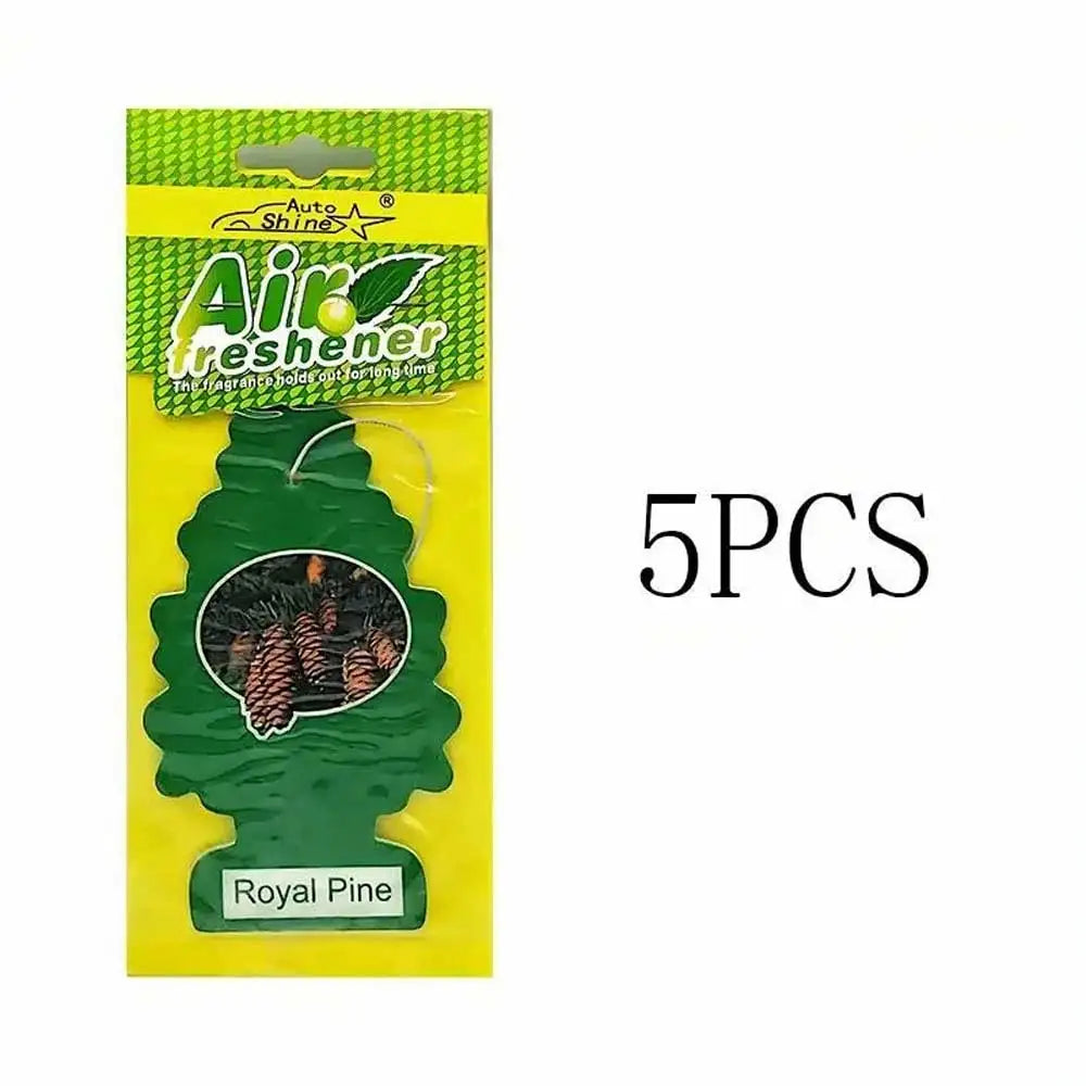 3-80pcs Christmas Tree Car Air Freshener Natural Aromatherapy Tea Paper Hanging Perfume Vanilla Auto Parts Interior