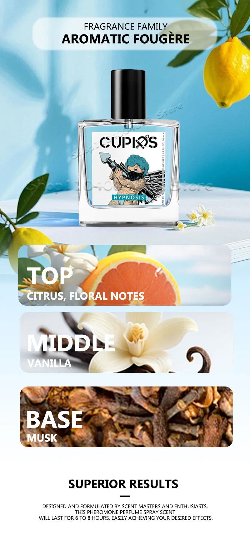 10ML/50ML Cupid Perfume for Men Pheromone Perfume Original Long Lasting Fragrance Men's Perfume Cologne for Men