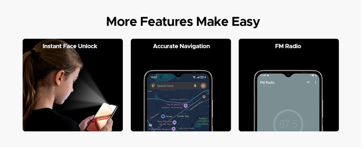 Global Version DOOGEE Note56 X Smartphone Android 16 24GB RAM(3GB+21GB) 64GB ROM 6.56'' Screen 6150mAh Battery Mobile Phone