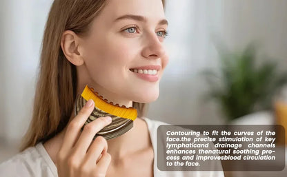 Face Lymphatic Sculpting Massager Ergonomic Contour Brush Jawline Chin Shaping Drainage Massager Facial Relax Skincare Tool