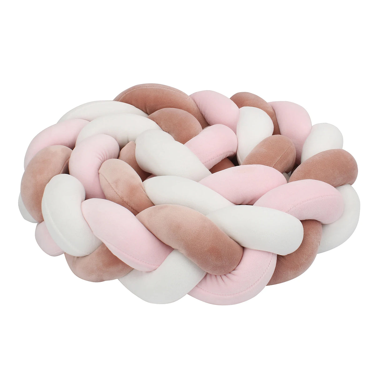 1-4M Baby Bumper Bed Braid Knot Pillow Cushion Bumper for Infant Crib Protector Cot Bumper Room Decor Crib Bedding Braid Set