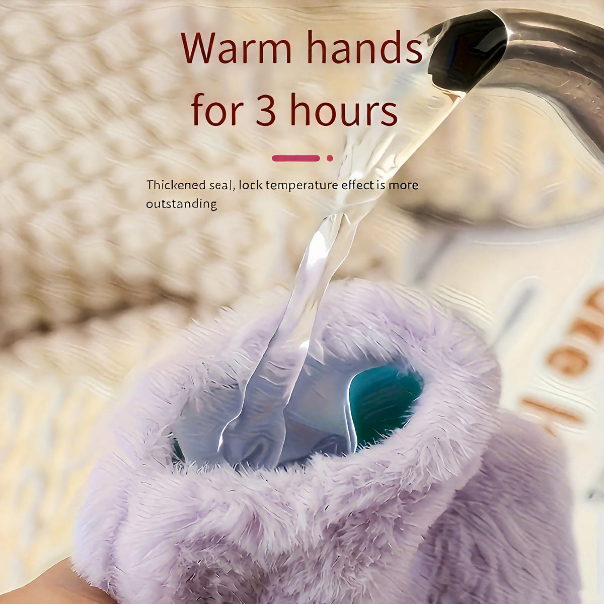 250/500ML Warm Hot Water Bottle Bag Girl Warm Belly Warmer Filled Mini Explosion-proof Portable Winter Reusable Cute Hand Warmer