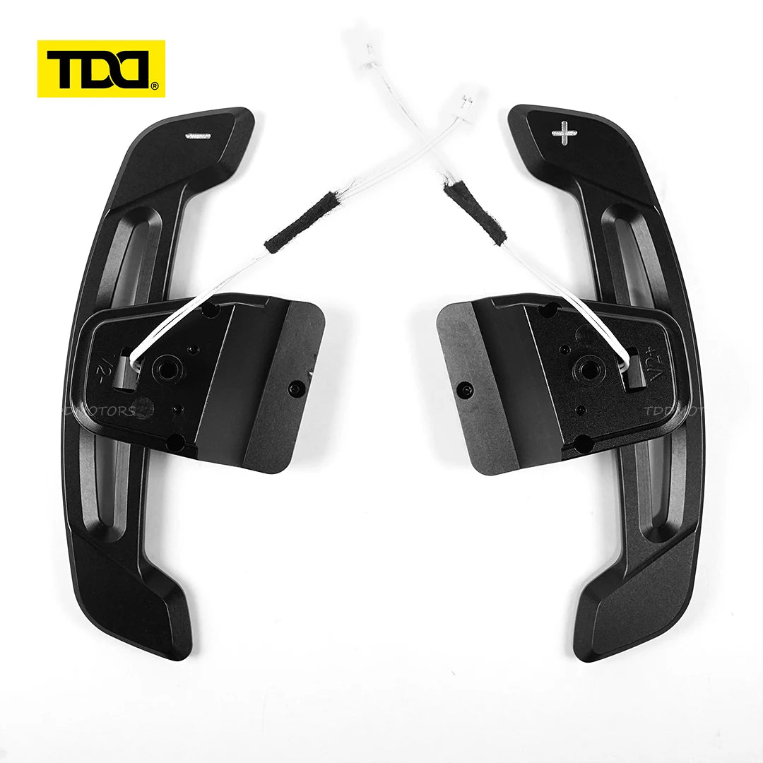 TDD Carbon Fiber Steering Wheel Magnetic Paddle Shifter for Volkswagen Golf 8 MK8 CC GTI R Car Modified Interior